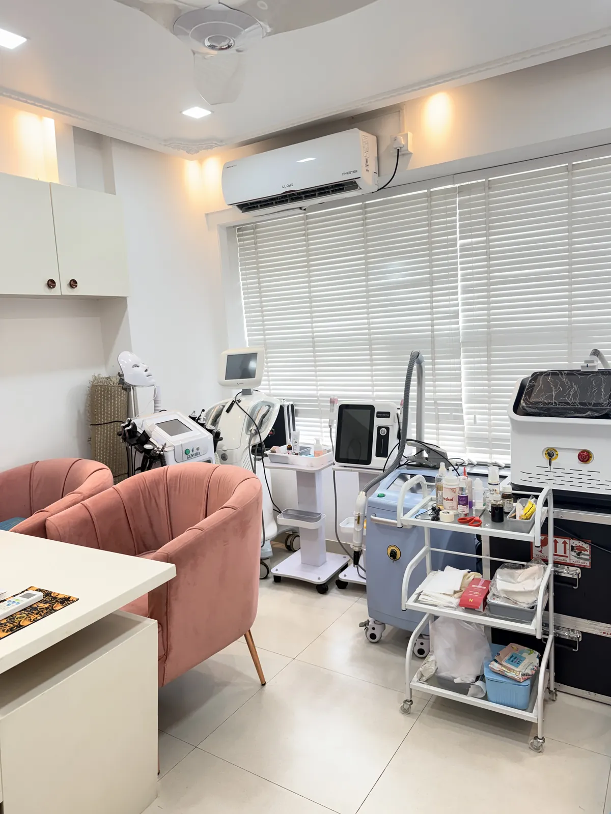 ReGlow Clinic laser and aesthetic equipment room